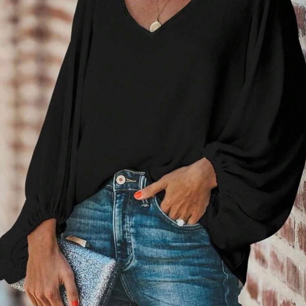 Elegant Black Women's Top